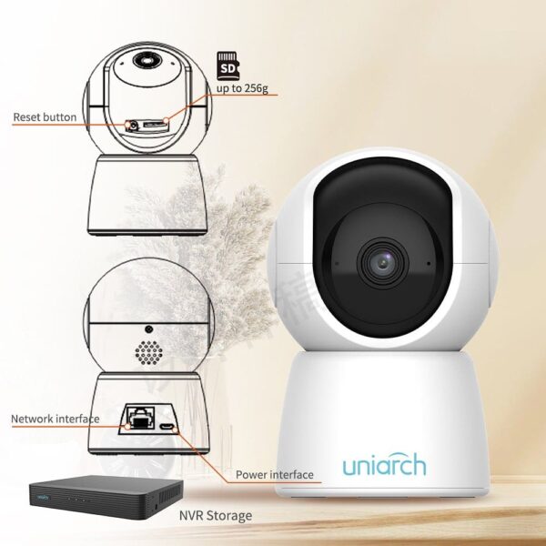 kit de vigilancia con camara wifi con conexion a gravador XVR o NVR y almacenamiento en la nube o tarjeta memoria micro SD